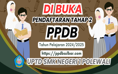 AYO DAFTAR PPDB TAHAP 2. TAHUN PELAJARAN 2024-2025